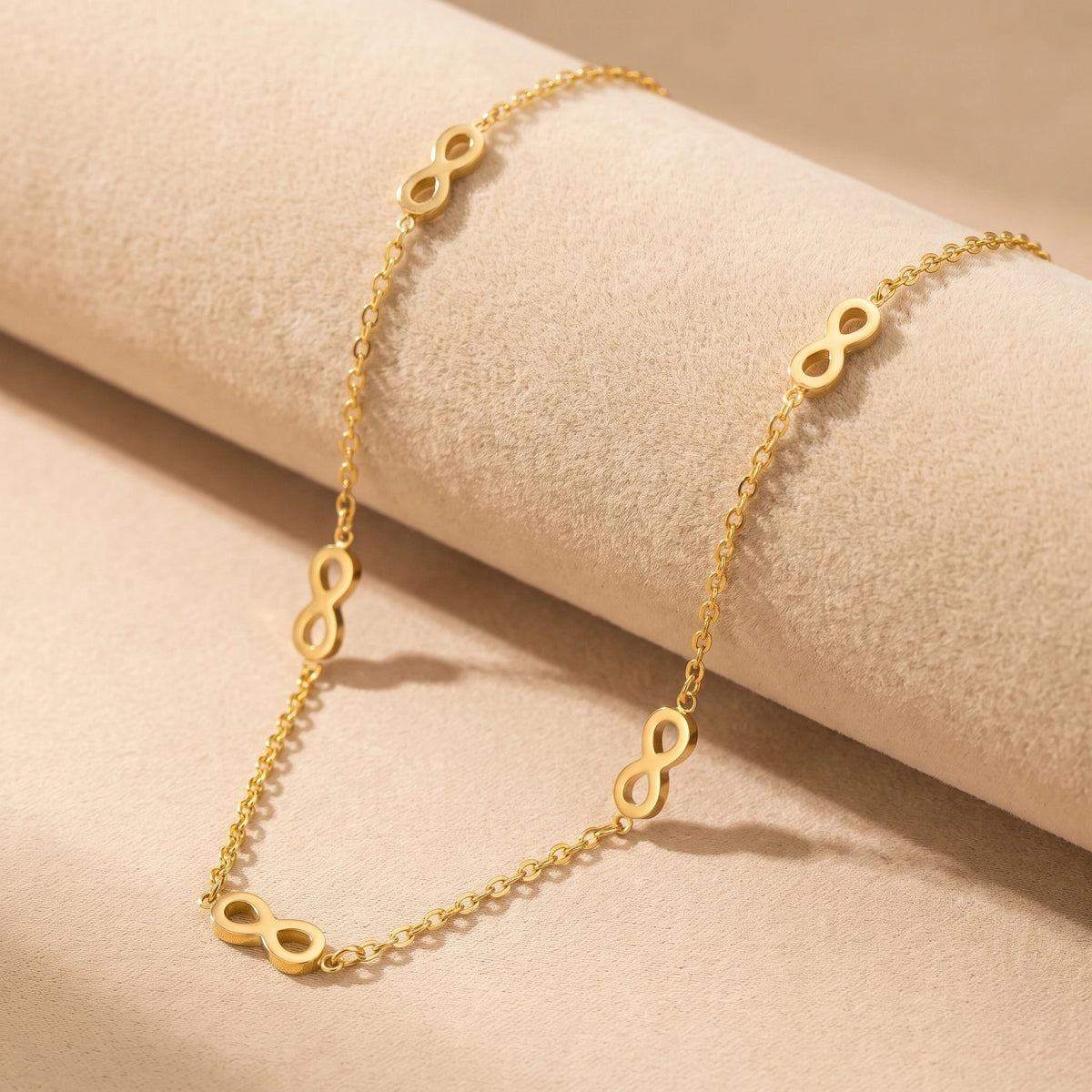 MYKI Gold-Plated Infinity Charm Necklace (MK908G-SSYI)