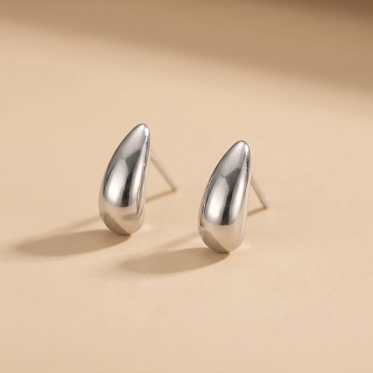 MYKI Crescent Hoop Anti-Tarnish Earrings (MKERCH938-SSYI)