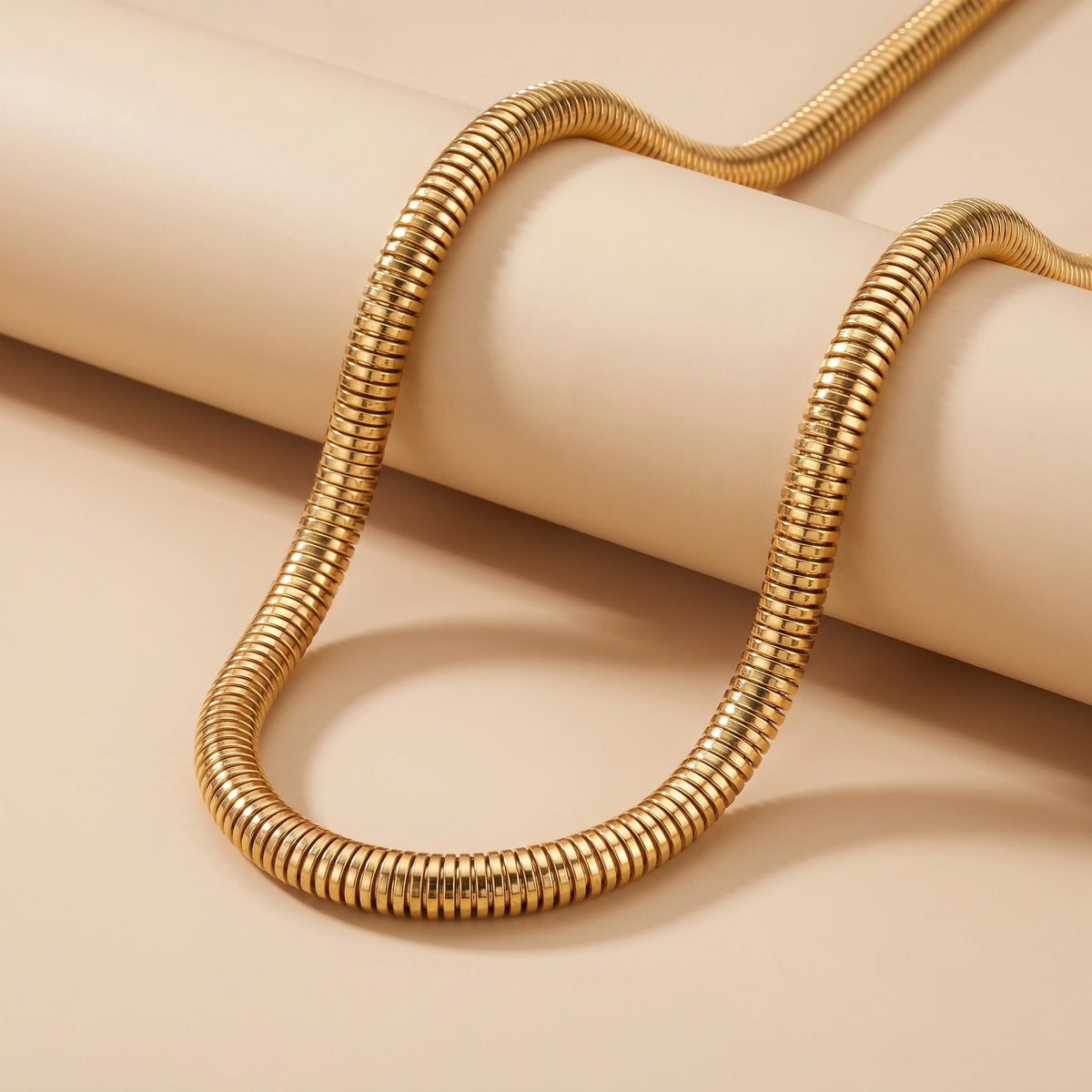 MYKI Anti-Tarnish Gold Snake Chain Necklace (MK942G-SSYI)