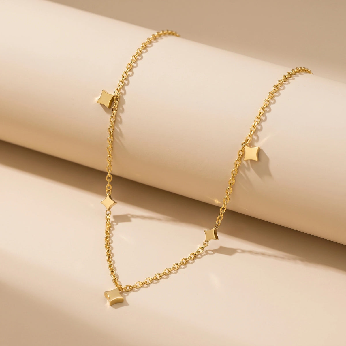 MYKI Anti-Tarnish Minimal Star Gold Necklace (MK959G-SSYI)