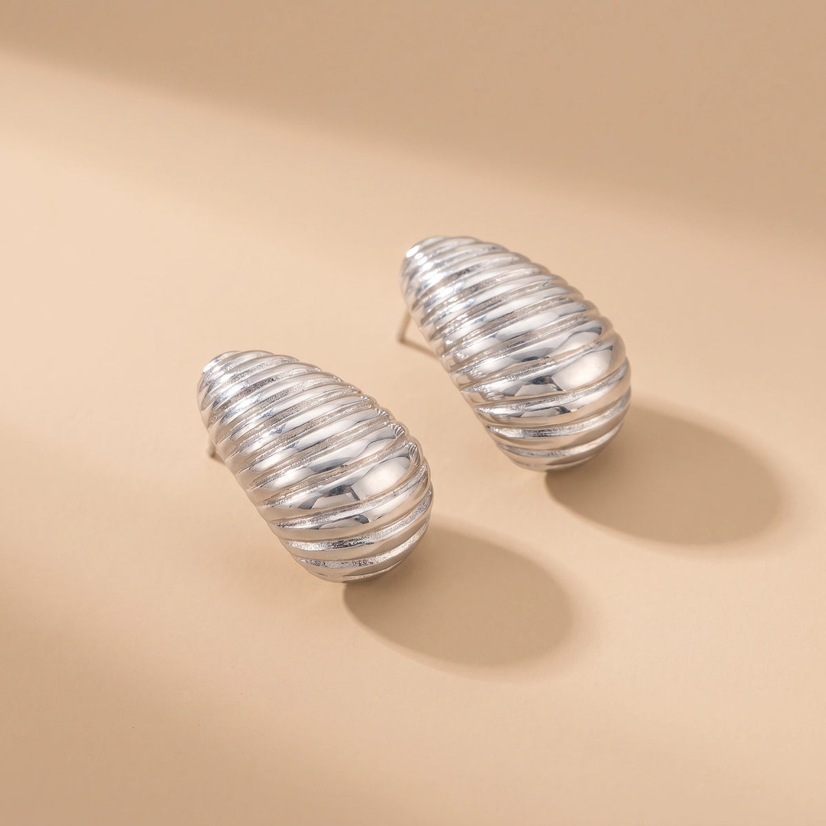 MYKI Anti-Tarnish Shell Drop Earrings (MKERCH985-SSYI)