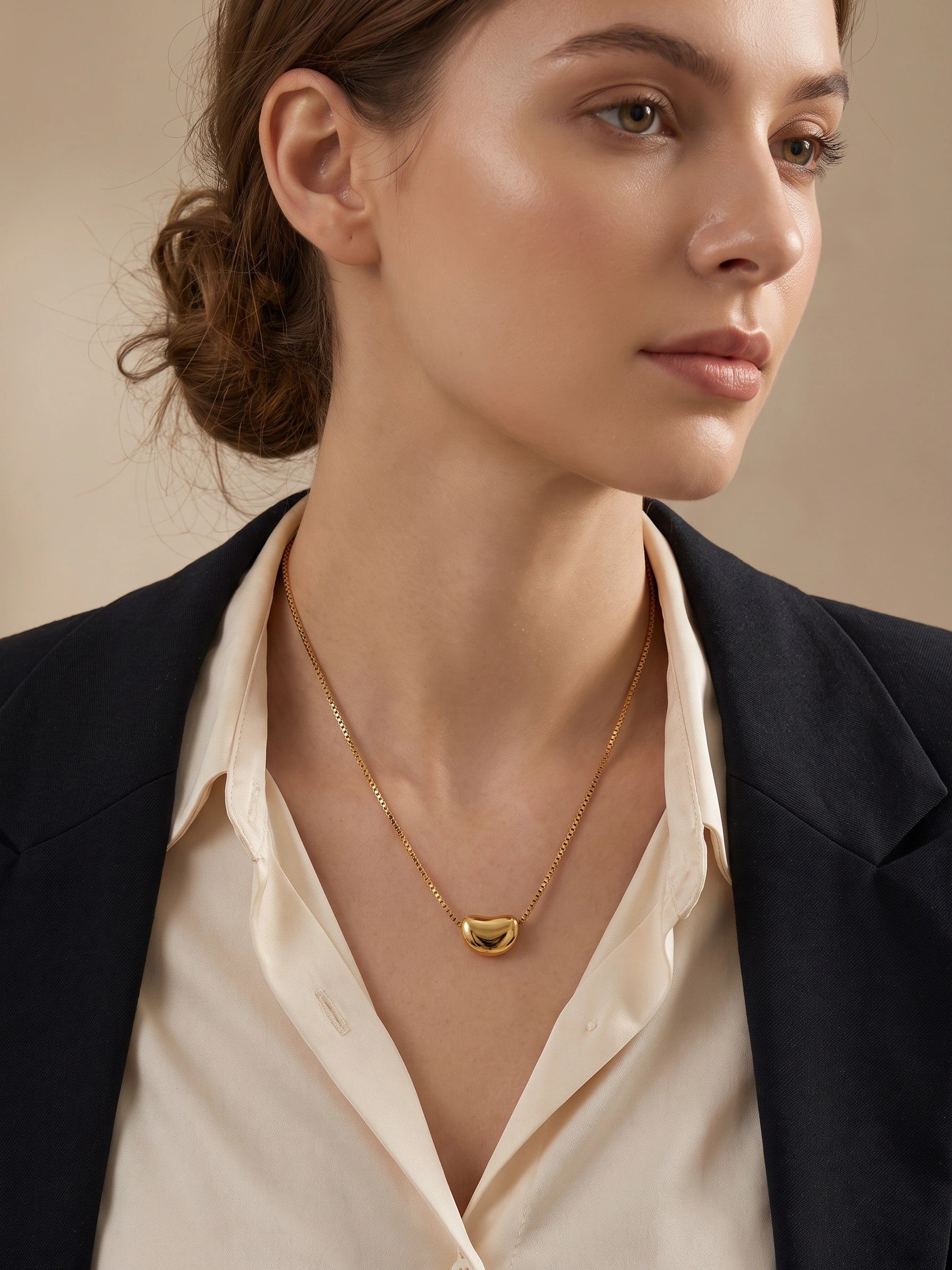 Anti Tarnish Cute Little Heart Pendant Chain