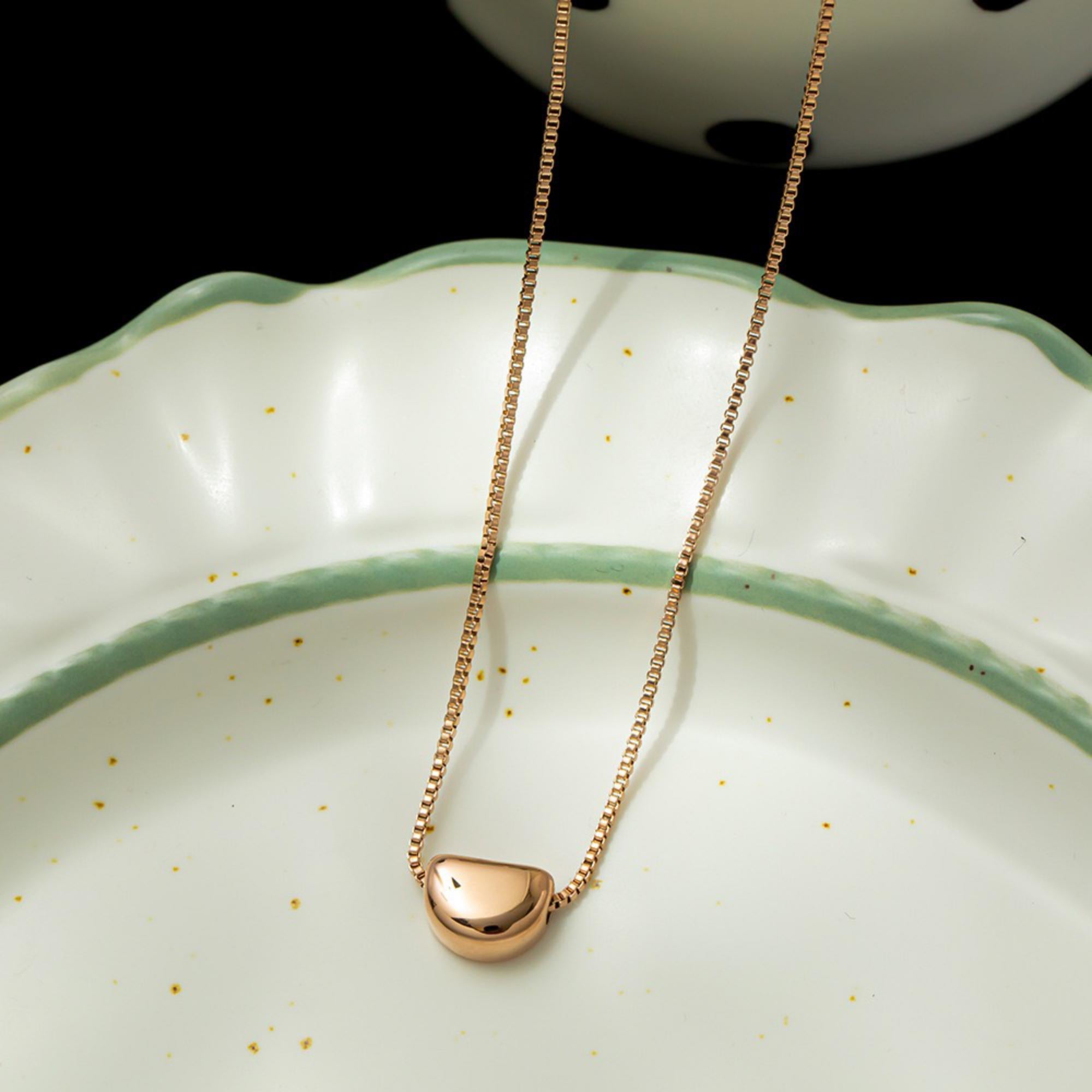 Anti Tarnish Cute Little Heart Pendant Chain