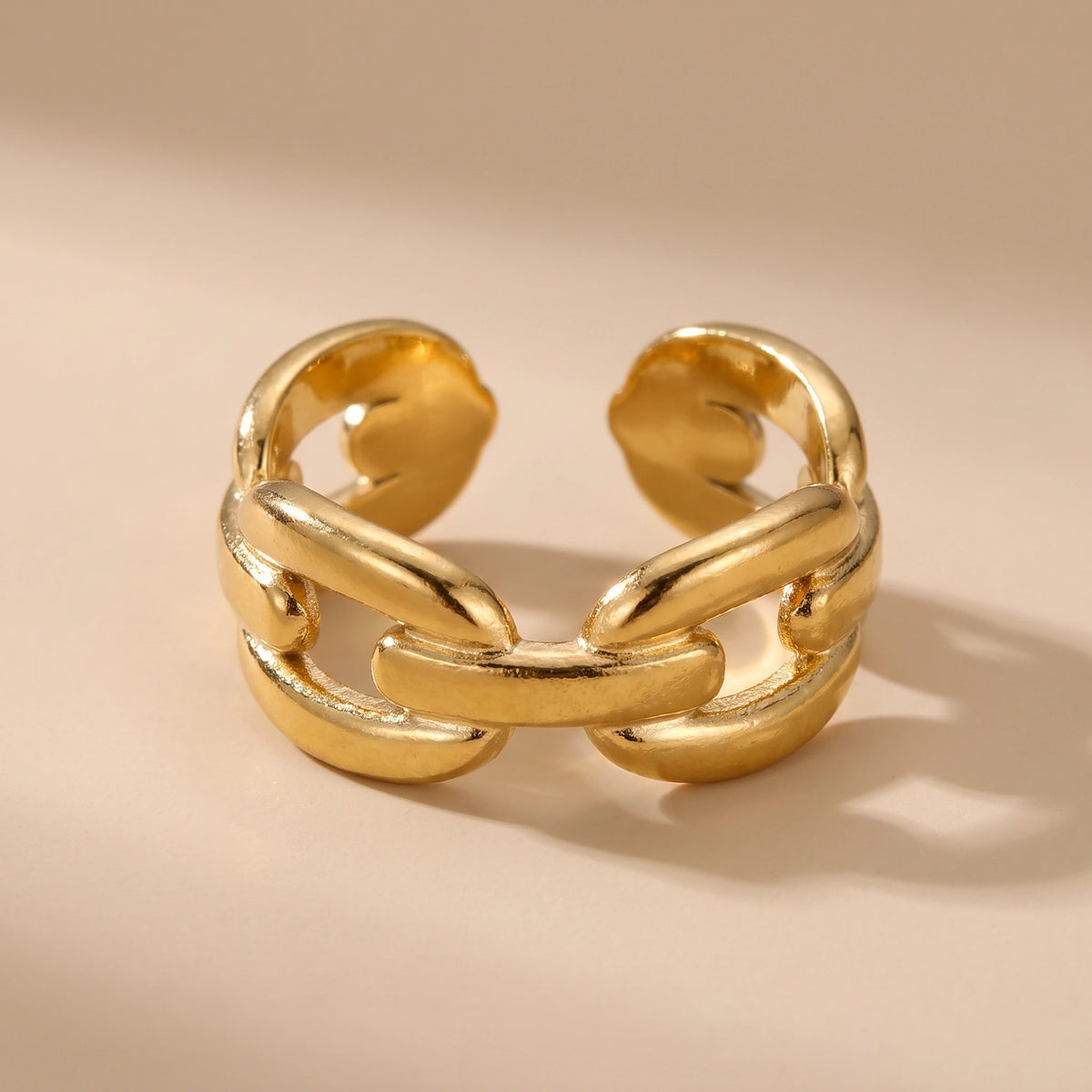 MYKI Anti Tarnish Chain Adjustable Ring | MYKI (MKR753-SSYI)