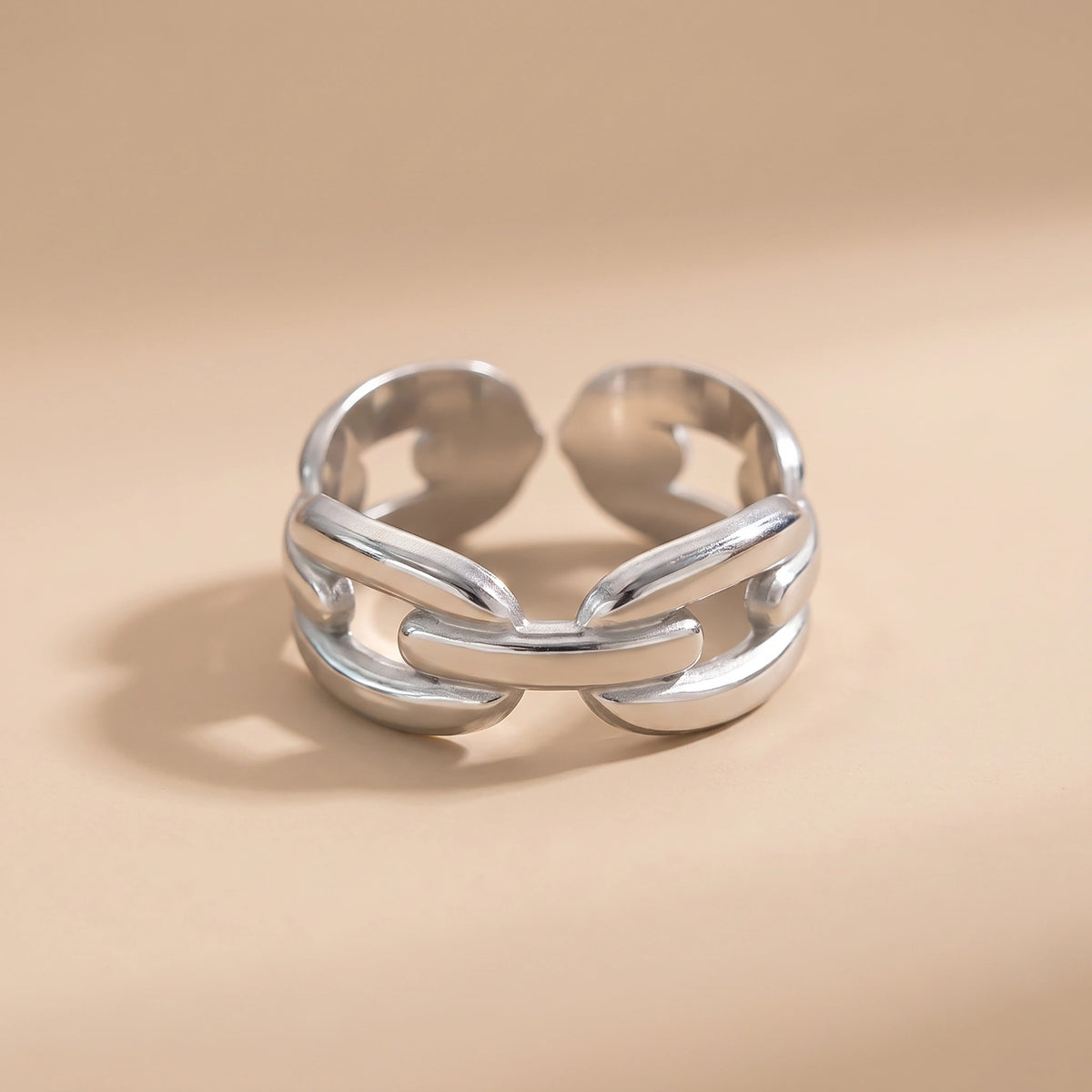 MYKI Anti Tarnish Chain Adjustable Ring | MYKI (MKR753-SSYI)