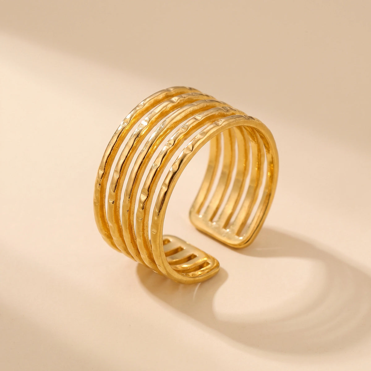 MYKI Multi Band Adjustable Ring | Anti Tarnish | MYKI (MKR769-SSYI)