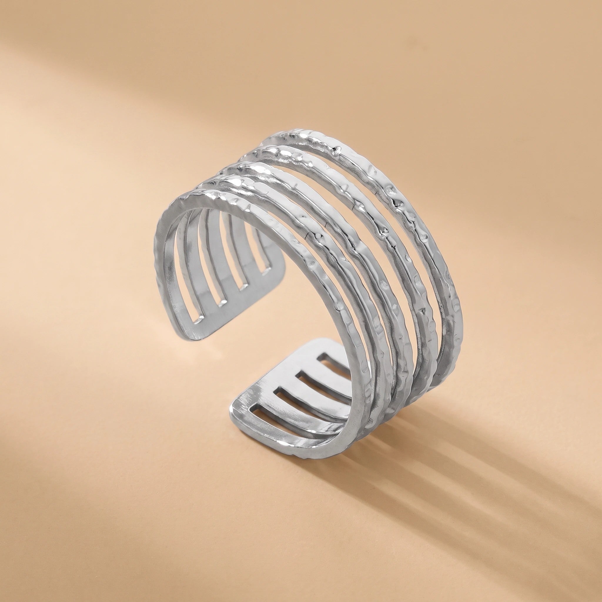 MYKI Multi Band Adjustable Ring | Anti Tarnish | MYKI (MKR769-SSYI)