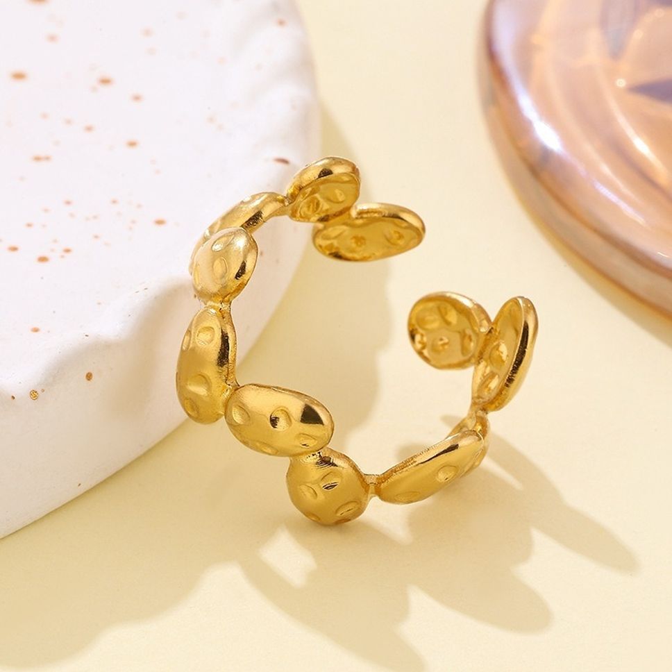 MYKI Gold Plated Bubble Design Adjustable Ring | MYKI (MKR757G-SSYI)