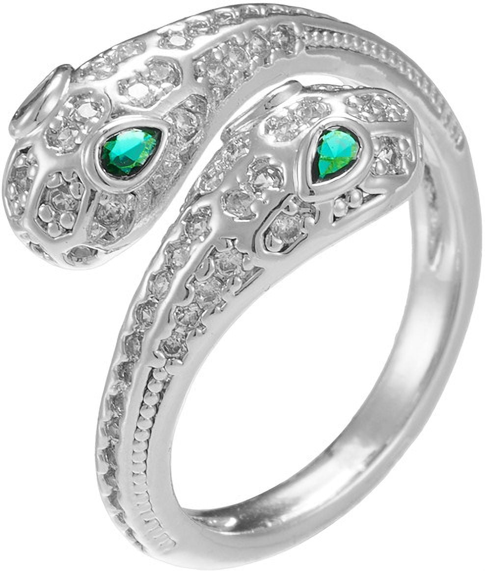 MYKI Dual Snake Wrap Adjustable Ring | Anti Tarnish Finish (MKR788-SSYI)
