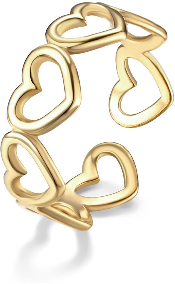 MYKI Heart Adjustable Ring | Anti Tarnish | MYKI (MKR764-SSYI)