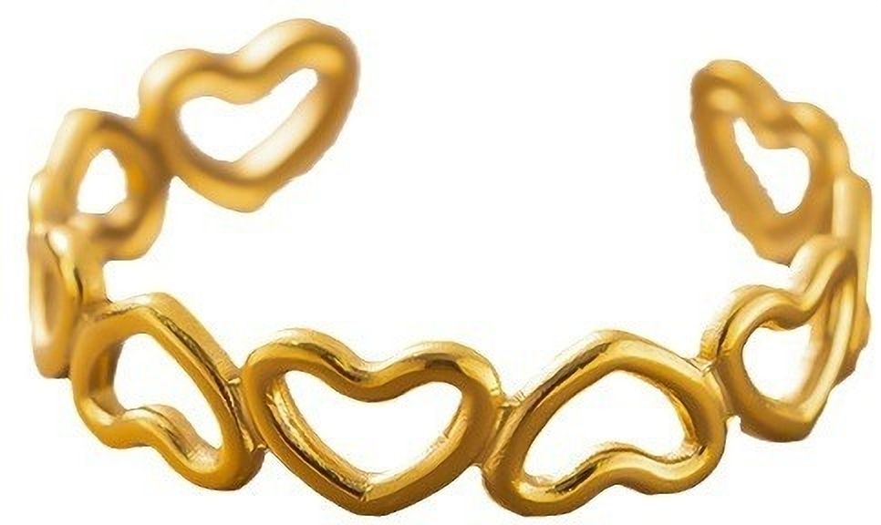 MYKI Heart Adjustable Ring | Anti Tarnish | MYKI (MKR764-SSYI)