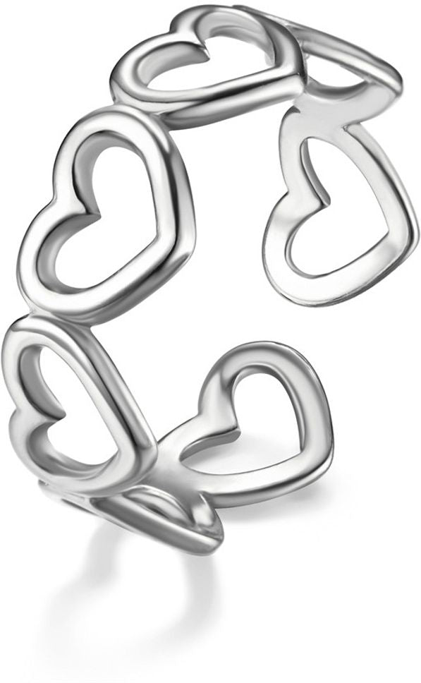 MYKI Heart Adjustable Ring | Anti Tarnish | MYKI (MKR764-SSYI)