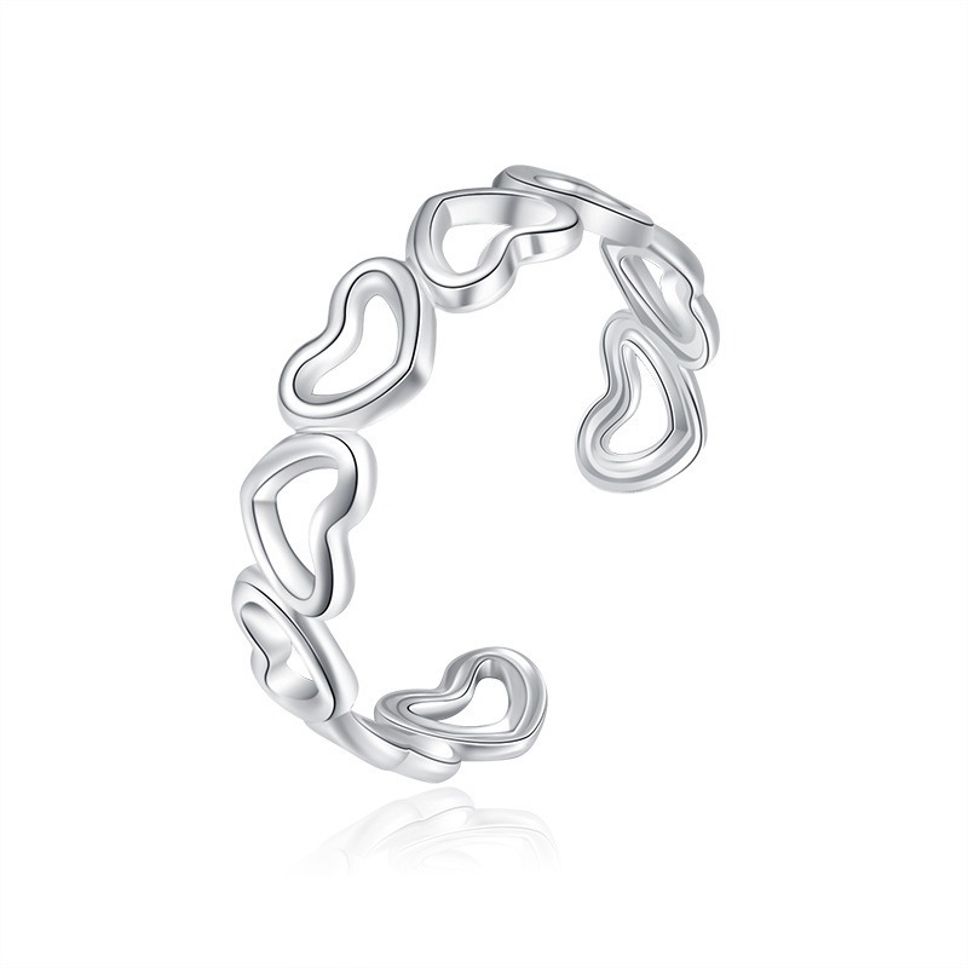 MYKI Heart Adjustable Ring | Anti Tarnish | MYKI (MKR764-SSYI)