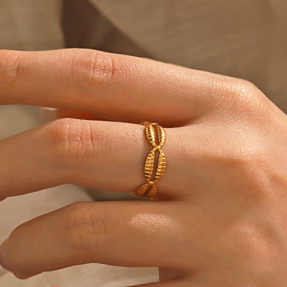 MYKI Leaf Adjustable Ring | Anti Tarnish | MYKI (MKR765-SSYI)