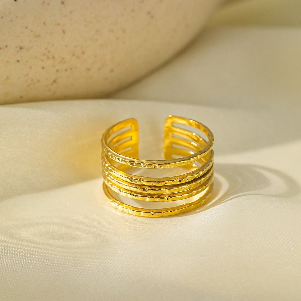 MYKI Multi Band Adjustable Ring | Anti Tarnish | MYKI (MKR769-SSYI)