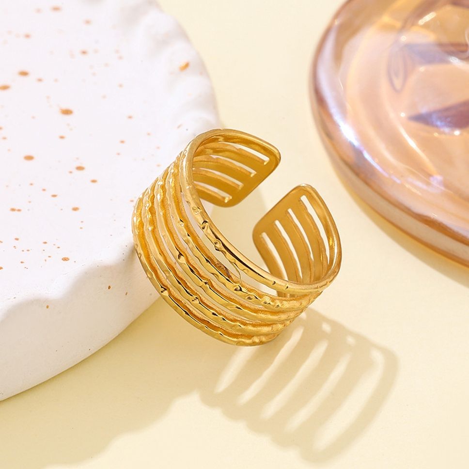 MYKI Multi Band Adjustable Ring | Anti Tarnish | MYKI (MKR769-SSYI)