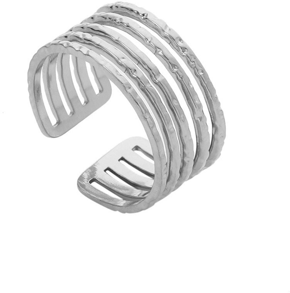 MYKI Multi Band Adjustable Ring | Anti Tarnish | MYKI (MKR769-SSYI)