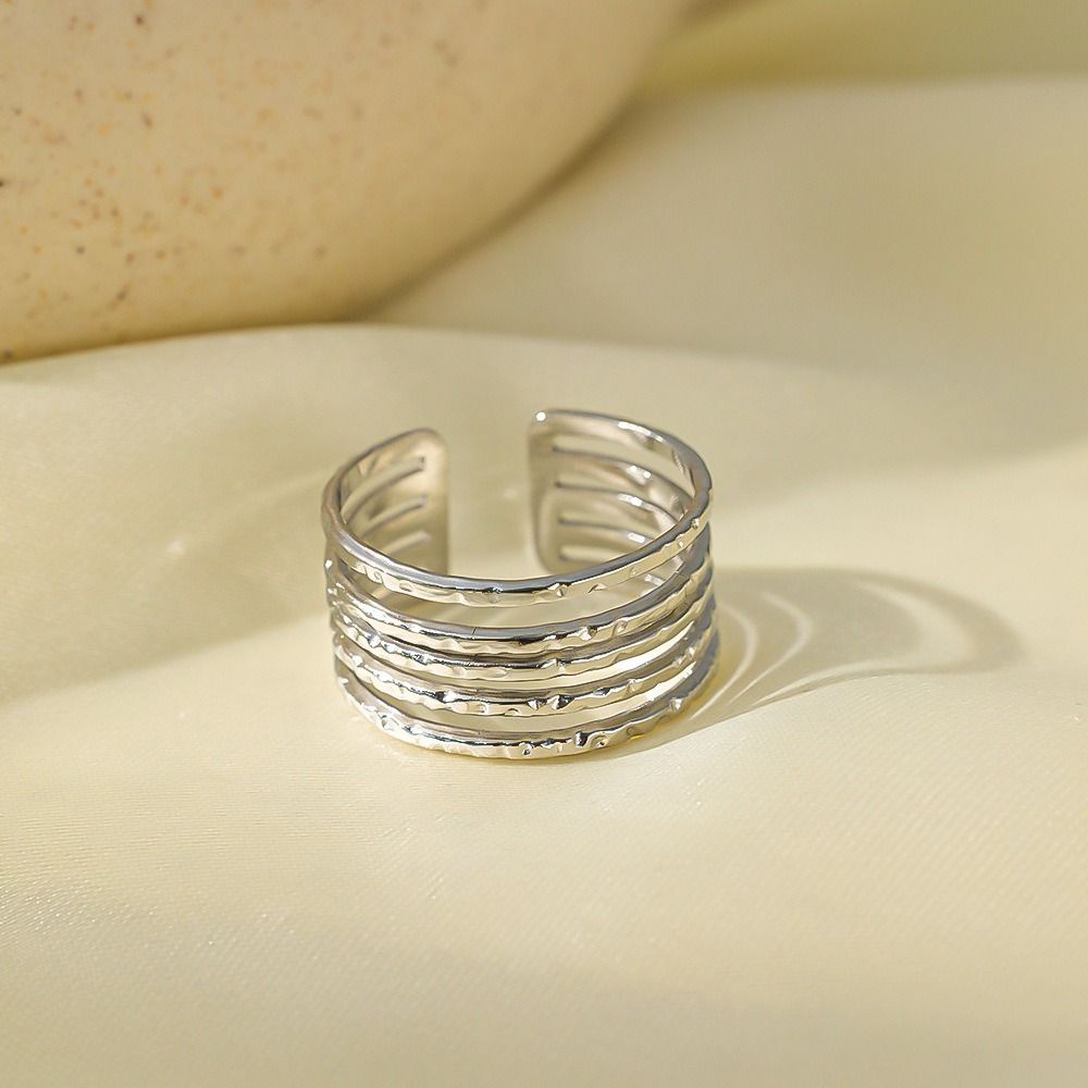 MYKI Multi Band Adjustable Ring | Anti Tarnish | MYKI (MKR769-SSYI)