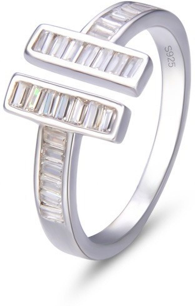 MYKI Baguette Bar Adjustable Ring | Anti Tarnish Finish (MKR784-SSYI)