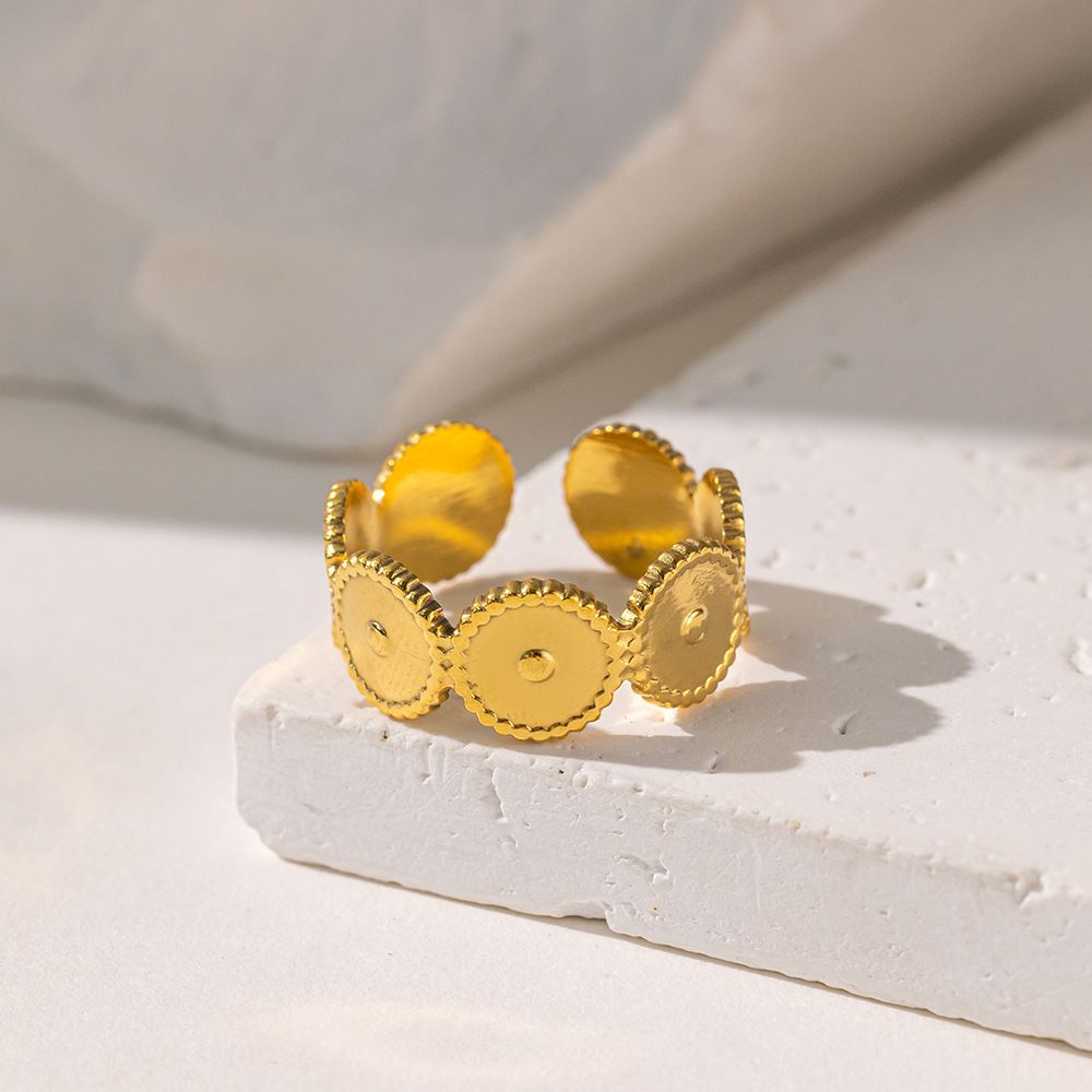MYKI Coin Adjustable Ring | Minimalist Anti Tarnish Design (MKR799-SSYI)