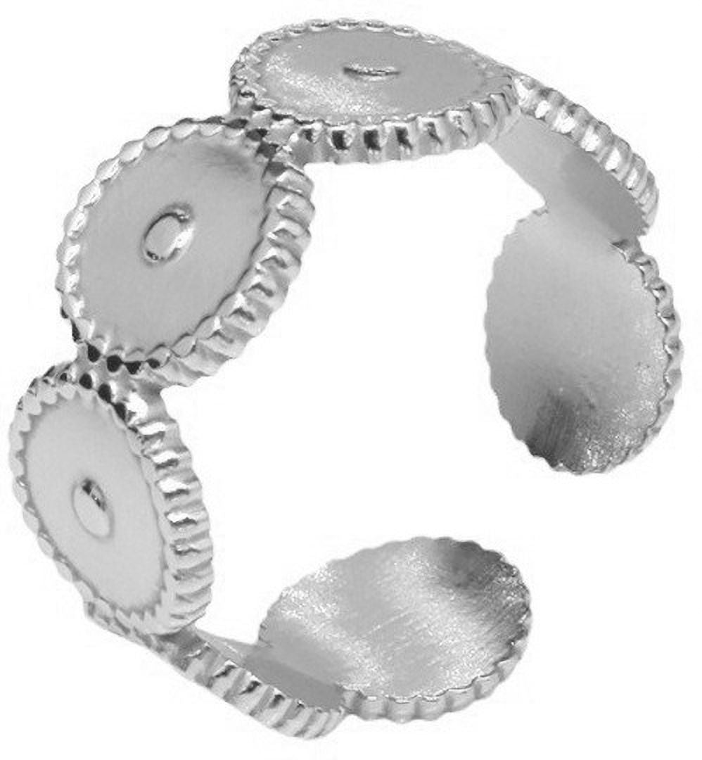 MYKI Coin Adjustable Ring | Minimalist Anti Tarnish Design (MKR799-SSYI)