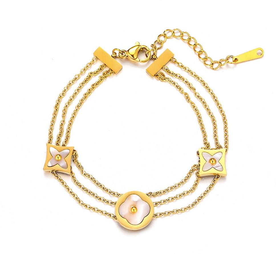 MYKI Delicate Floral Design Bracelet (MKBRAD490G)