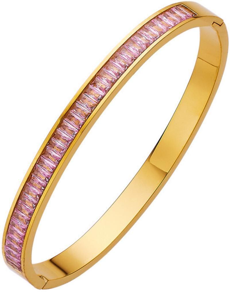 MYKI Amazing Diamond Gold plated Kada Bracelet  (MKBRAD525)