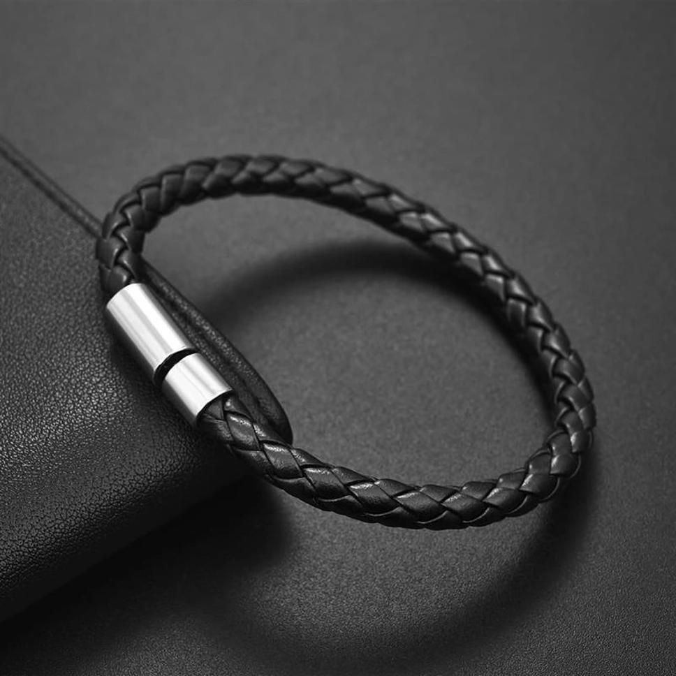 MYKI Limited Edition Leather rope Bracelet For Men & Boys (MKMBR103)