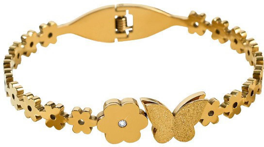 MYKI Religious Butterfly Flower Bracelet (MKBRAD337G)