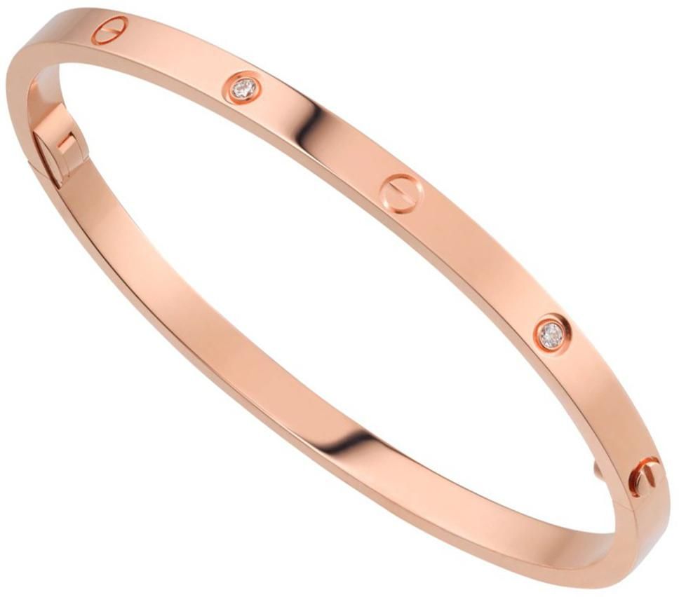 MYKI Rosegold Classic Kada Combo Bracelet (MKBRAD300RG-MKBRAD223RG-MKBRAD292RG)