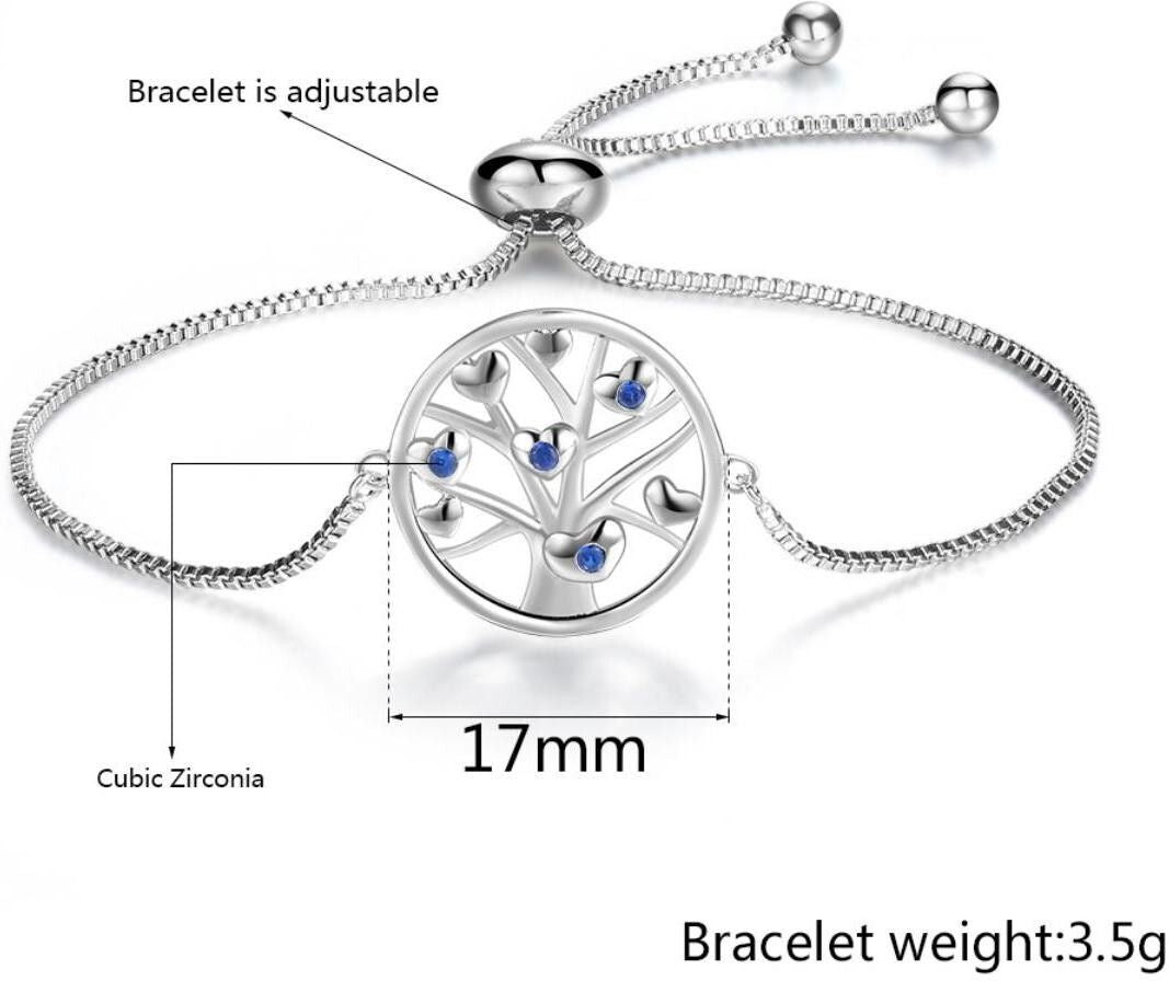 MYKI Life of tree blue Stone Bracelet (MKBRAD150)