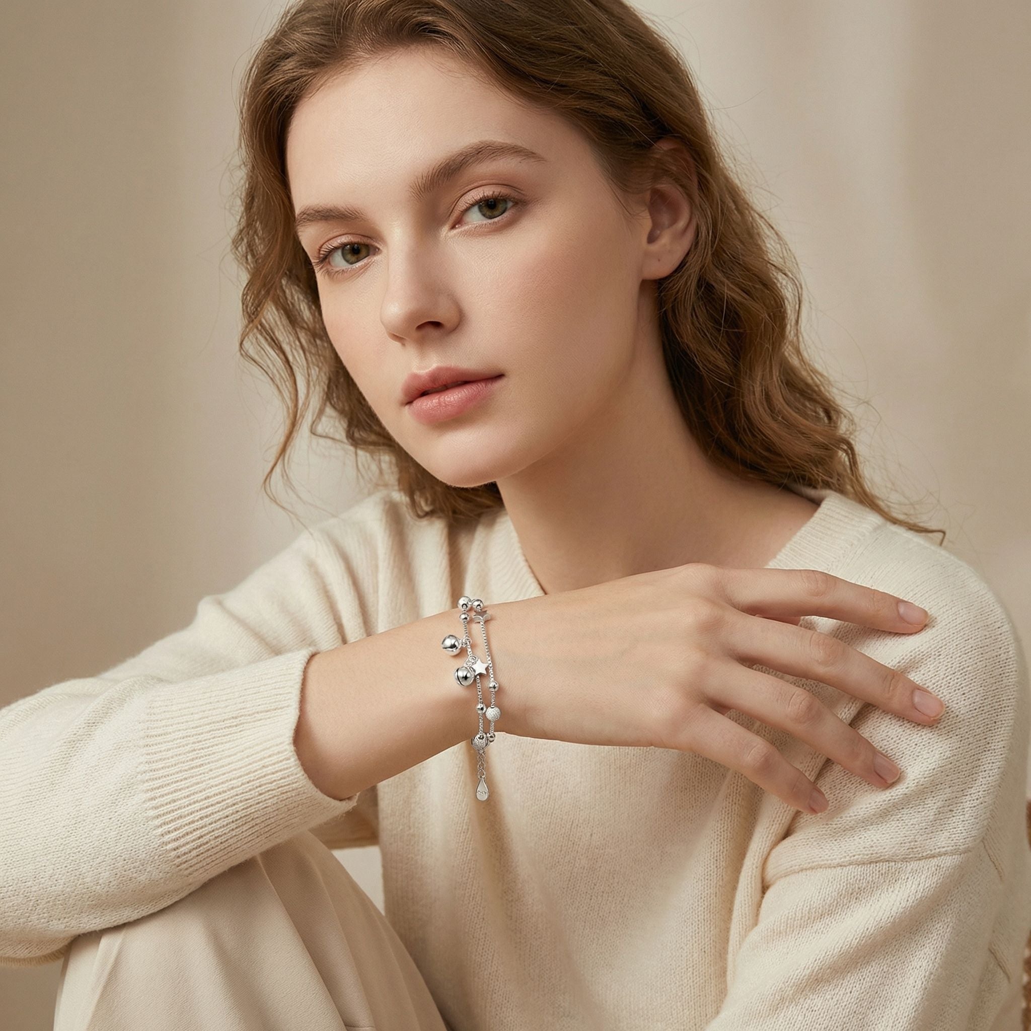 MYKI Appealing Star Multi Layer Loose Bracelet (MKBRAD319S)