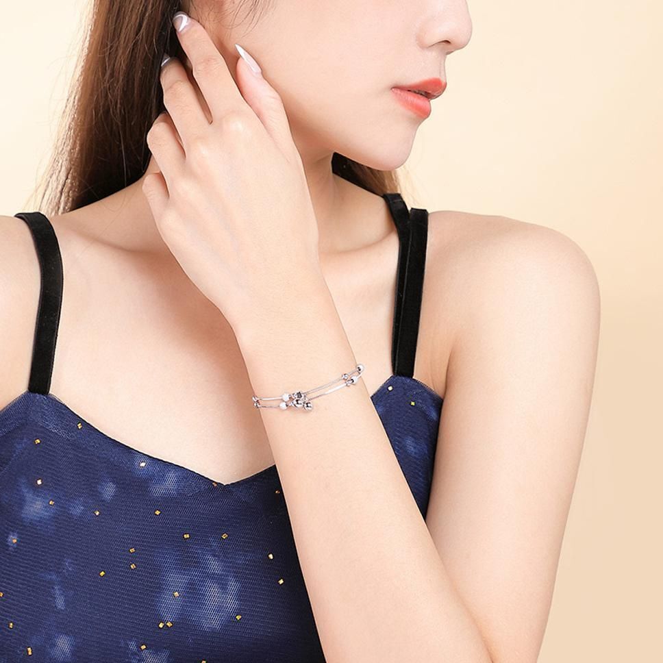 MYKI Appealing Star Multi Layer Loose Bracelet (MKBRAD319S)