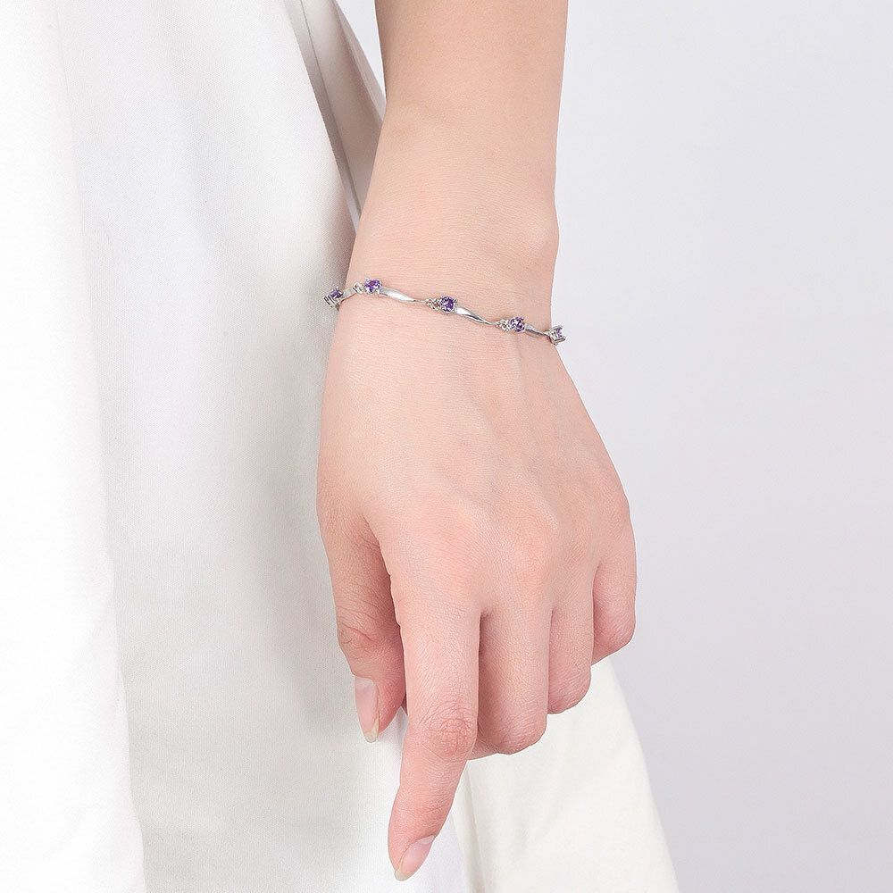 MYKI Crystal Delicate Bracelet (MKBRAD332P)