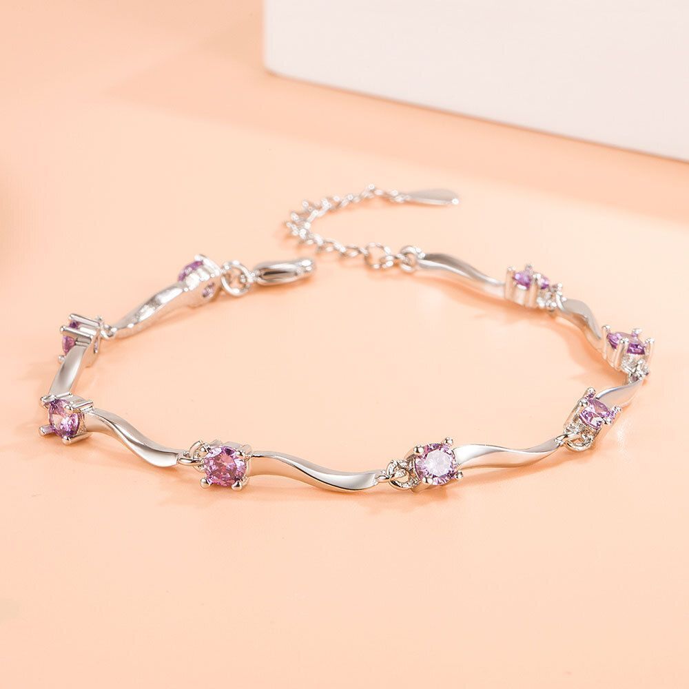 MYKI Crystal Delicate Bracelet (MKBRAD332P)