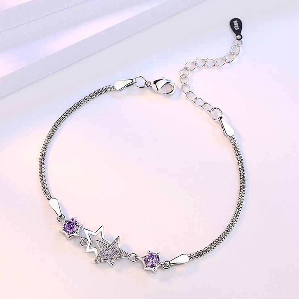 MYKI Gorgeous Flower Design Charm Bracelet (MKBRAD341P)