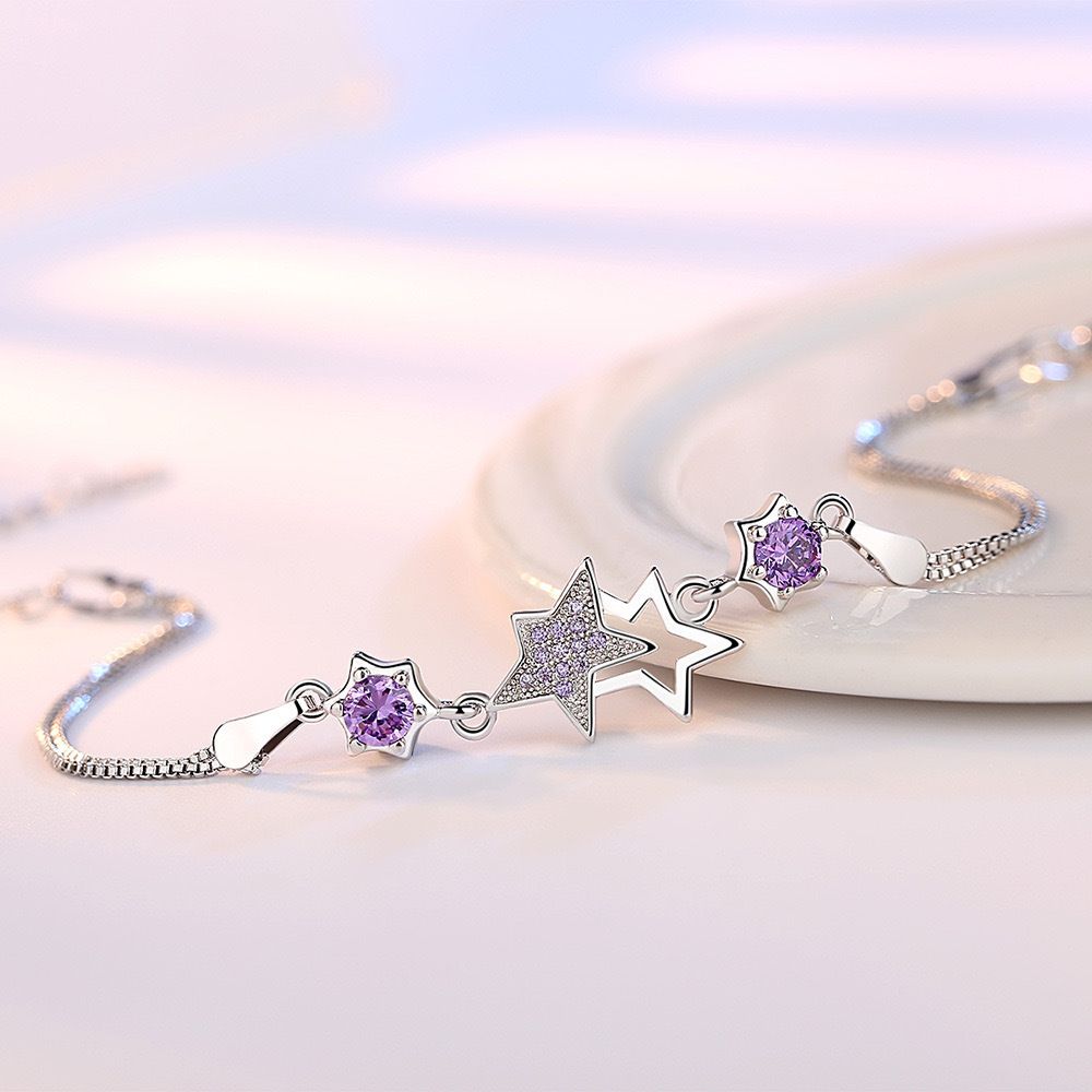 MYKI Gorgeous Flower Design Charm Bracelet (MKBRAD341P)