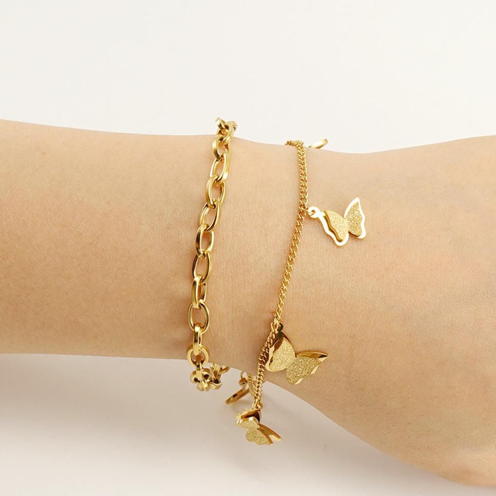 MYKI Amazing Butterfly Chain Bracelet (MKBRAD345)