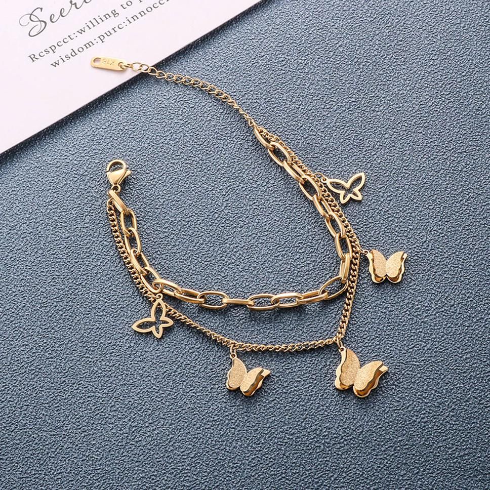 MYKI Amazing Butterfly Chain Bracelet (MKBRAD345)