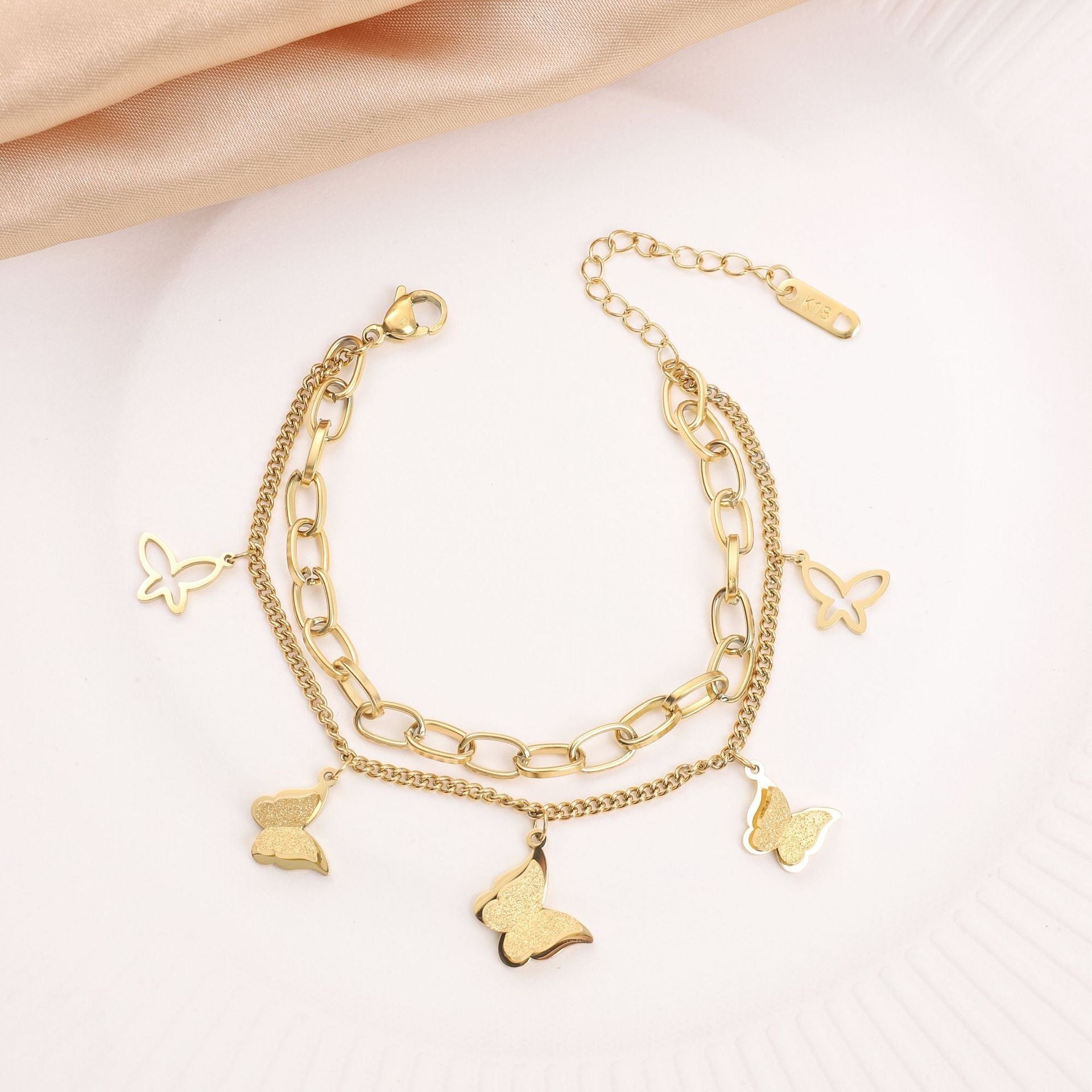 MYKI Amazing Butterfly Chain Bracelet (MKBRAD345)