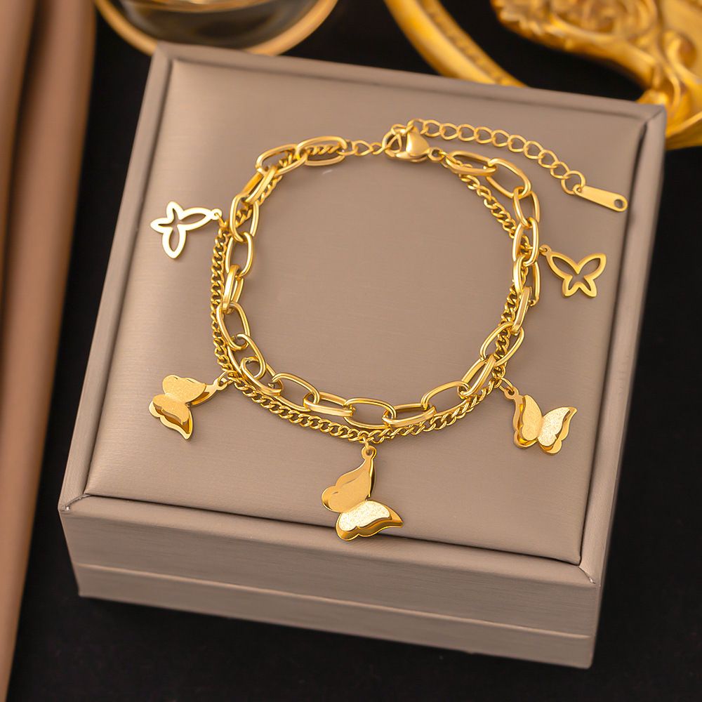 MYKI Amazing Butterfly Chain Bracelet (MKBRAD345)