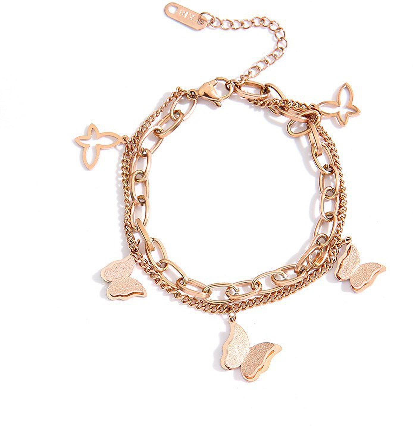 MYKI Amazing Butterfly Chain Bracelet (MKBRAD345)