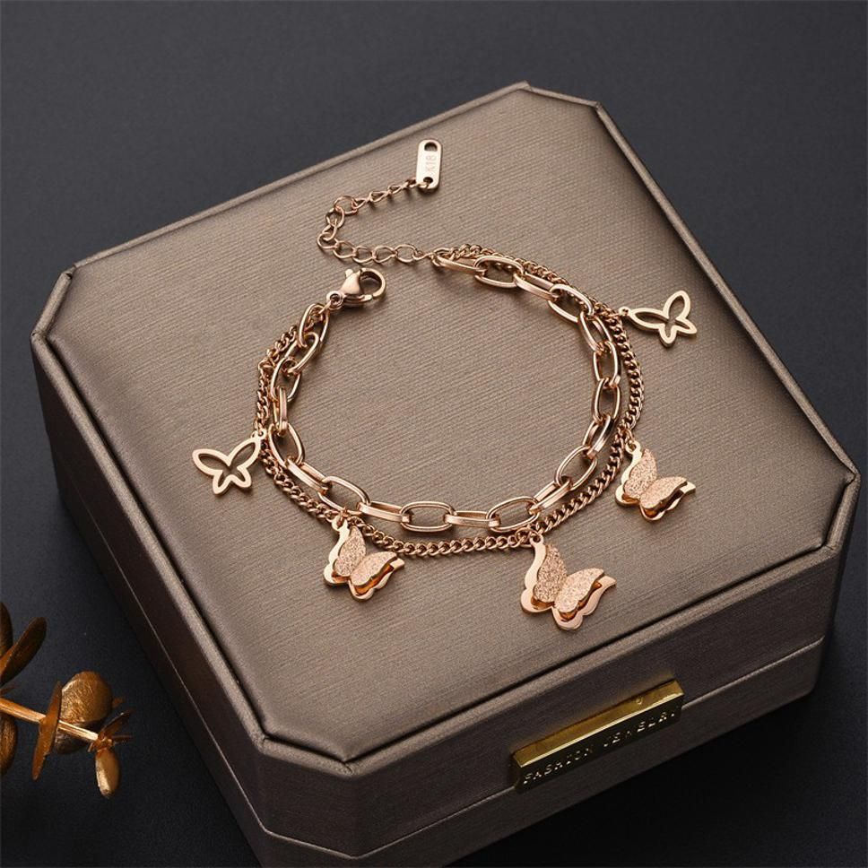 MYKI Amazing Butterfly Chain Bracelet (MKBRAD345)