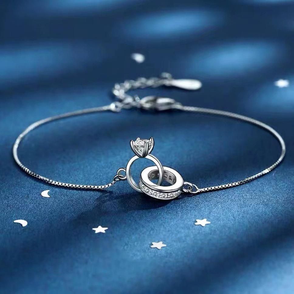 MYKI Valentine Elegant Proposal Ring Bracelet (MKBRAD346S)