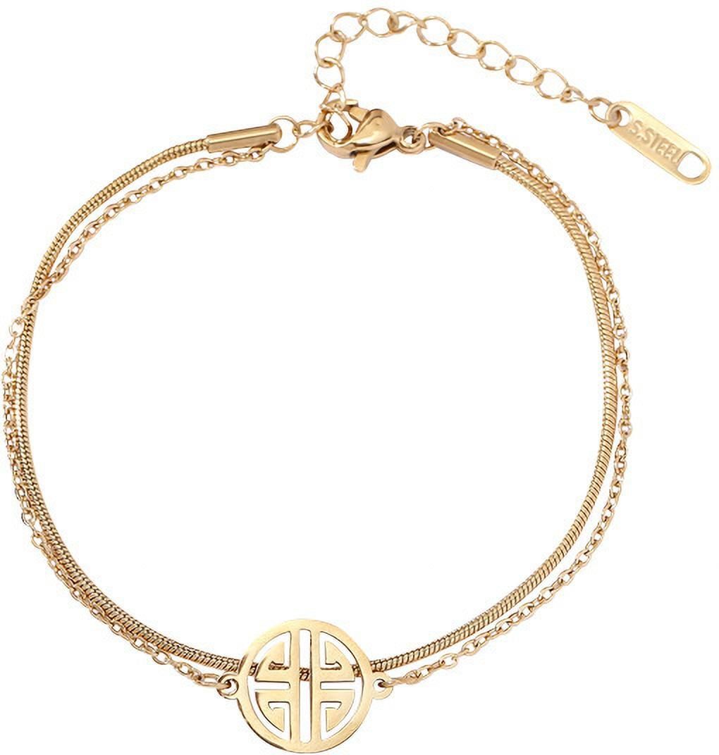 MYKI Trendy Gold Loose Bracelet (MKBRAD350G-TWIN)
