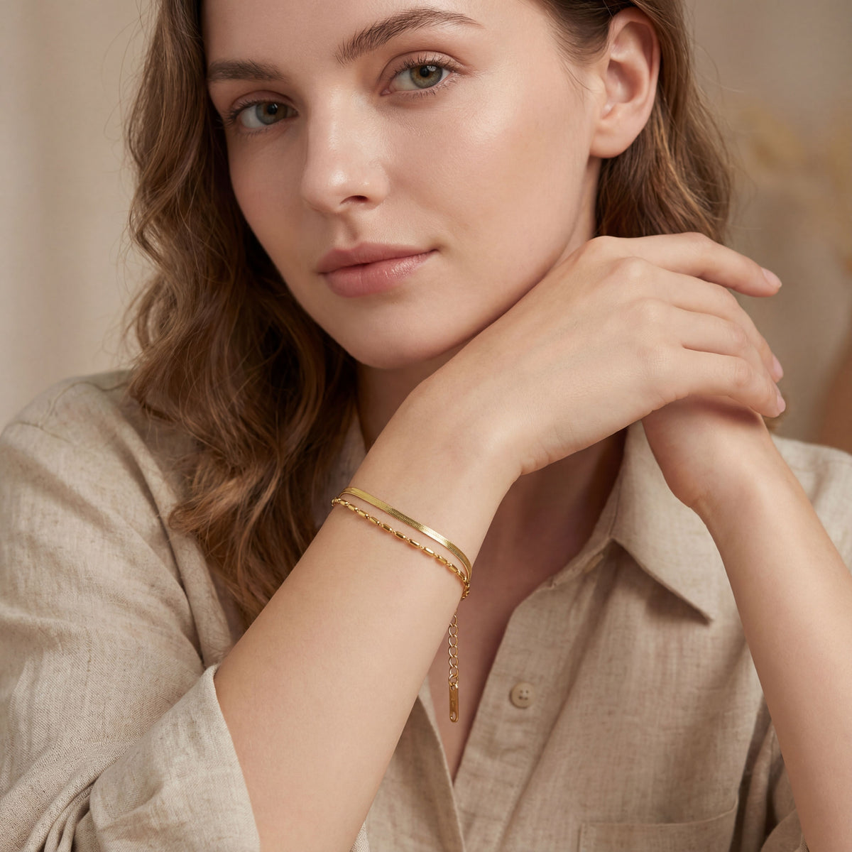 MYKI Classic Gold Loose Bracelet (MKBRAD351G)
