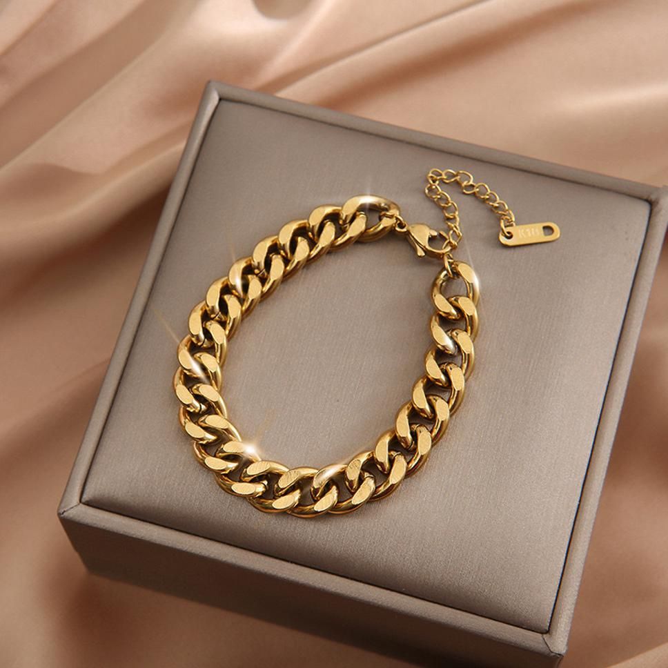 MYKI Very Stylish Anchor Gold Bracelet (MKBRAD352G)