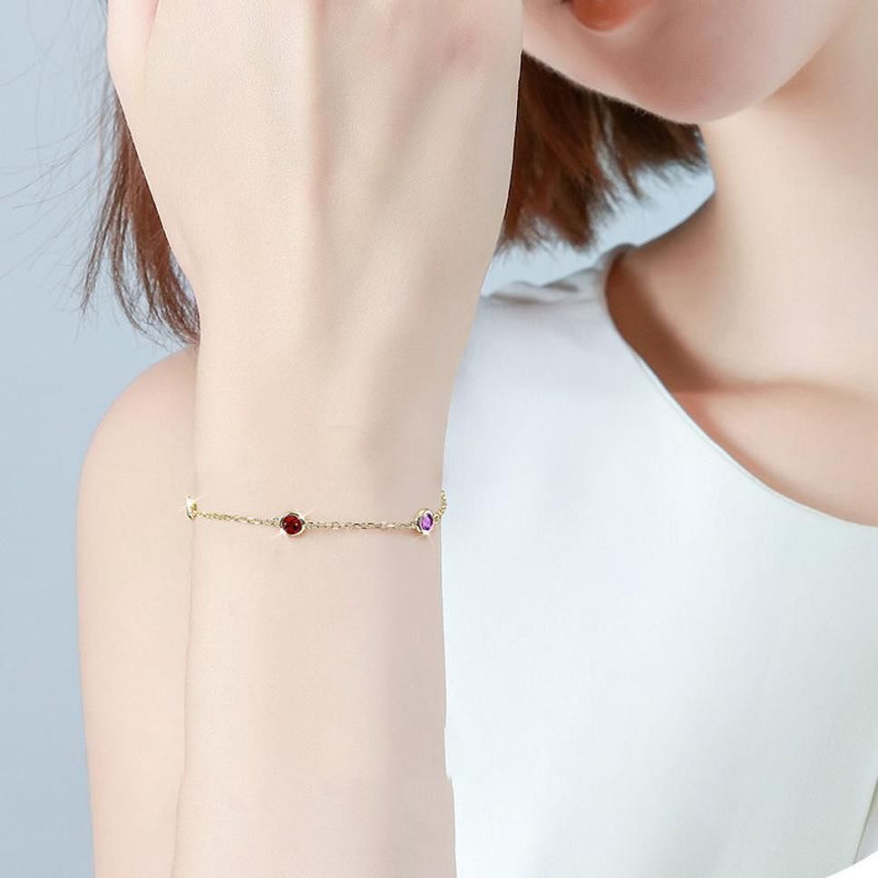MYKI Super Multicolor Gold Bracelet (MKBRAD353G)