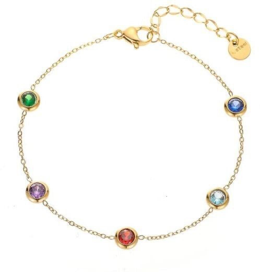 MYKI Super Multicolor Gold Bracelet (MKBRAD353G)