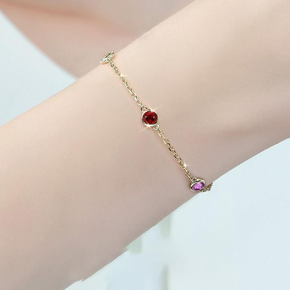 MYKI Super Multicolor Gold Bracelet (MKBRAD353G)